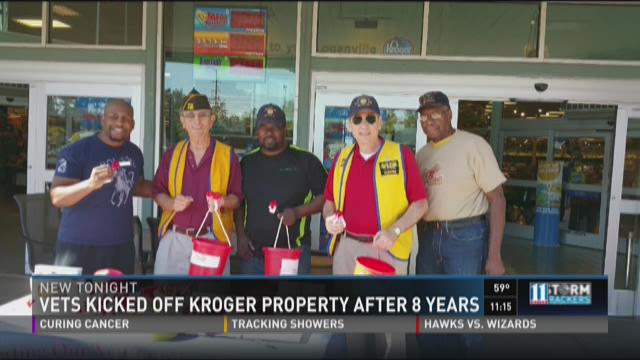 Vets kicked off Kroger property after 8 years